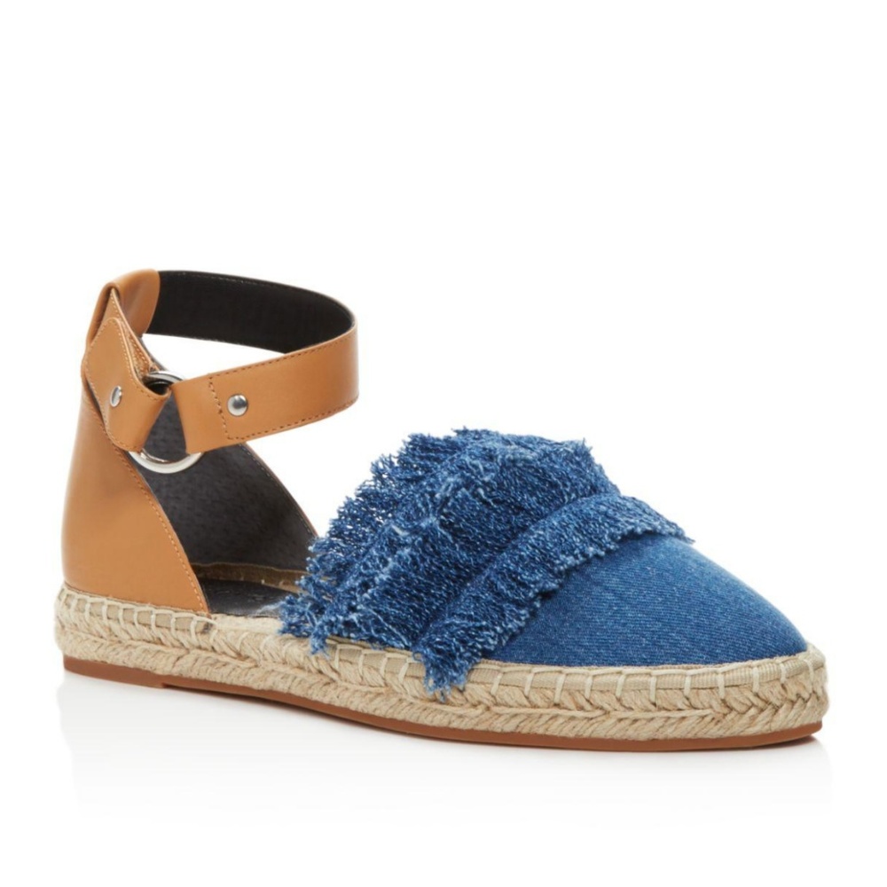 NEW Rebecca Minkoff Vicky Denim Blue Flats 7.5